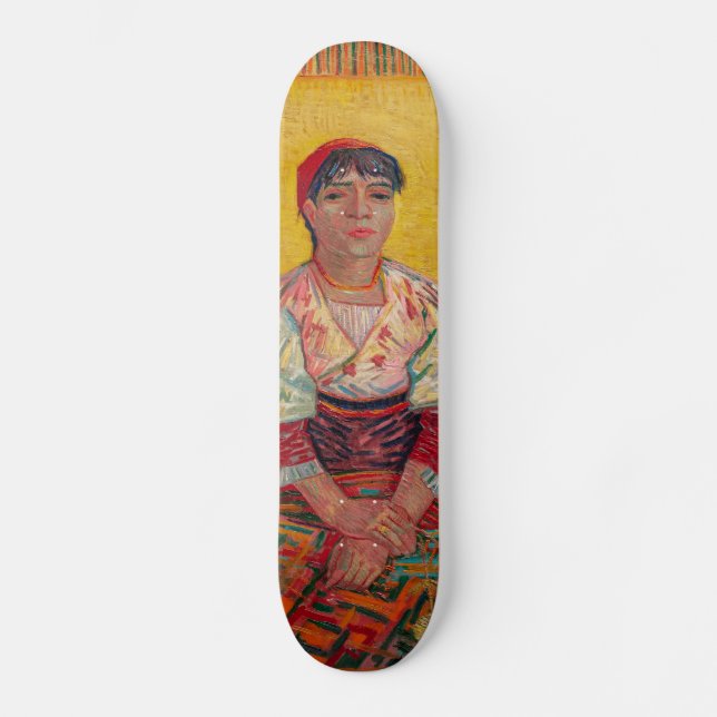 Vincent Van Gogh - The Italian Woman Skateboard (Front)