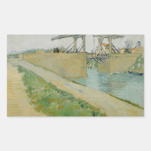 Vincent van Gogh - The Langlois Bridge Rectangular Sticker