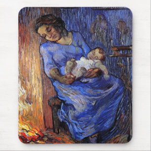 Vincent Van Gogh - The Man Is At Sea Fine Art Mouse Pad