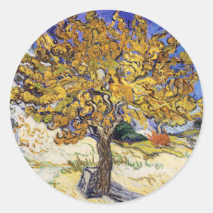 Vincent van Gogh - The Mulberry Tree Classic Round Sticker