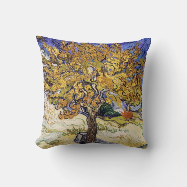 Vincent van Gogh - The Mulberry Tree  Cushion (Front)