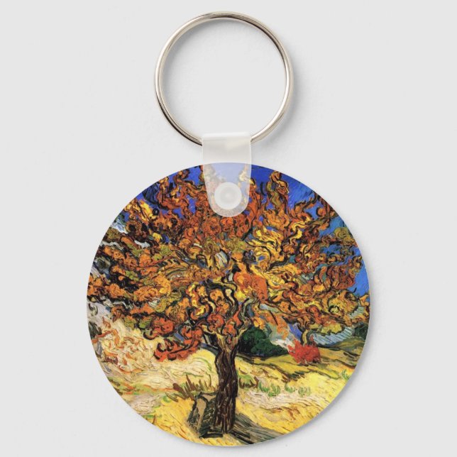 Vincent Van Gogh - The Mulberry Tree Fine Art Key Ring (Front)