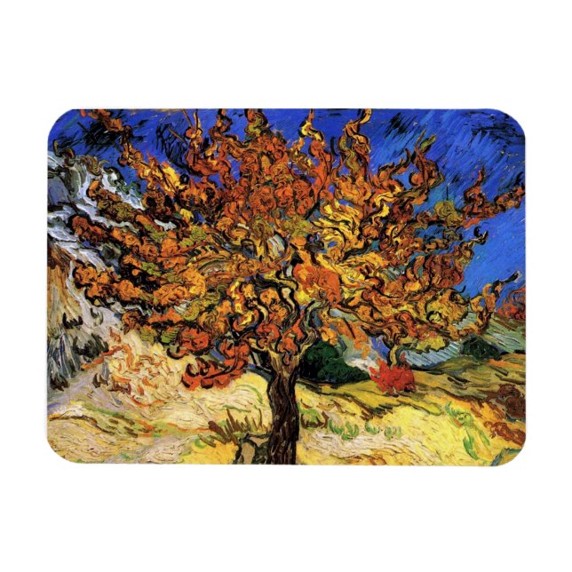 Vincent Van Gogh - The Mulberry Tree Fine Art Magnet (Horizontal)