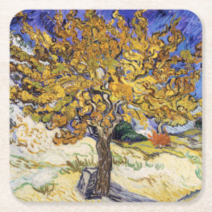 Vincent van Gogh - The Mulberry Tree Square Paper Coaster