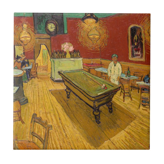 Vincent van Gogh - The Night Cafe Ceramic Tile (Front)