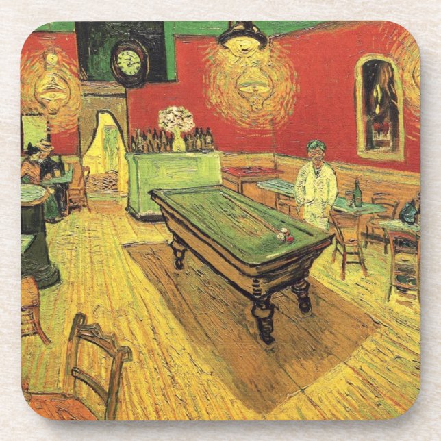 Vincent Van Gogh - The Night Cafe Fine Art Coaster (Front)