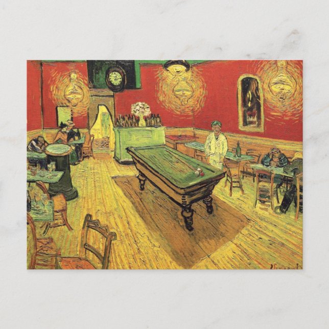 Vincent Van Gogh - The Night Cafe Fine Art Postcard (Front)