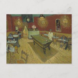 Vincent Van Gogh The Night Cafe Painting Art Work Postcard