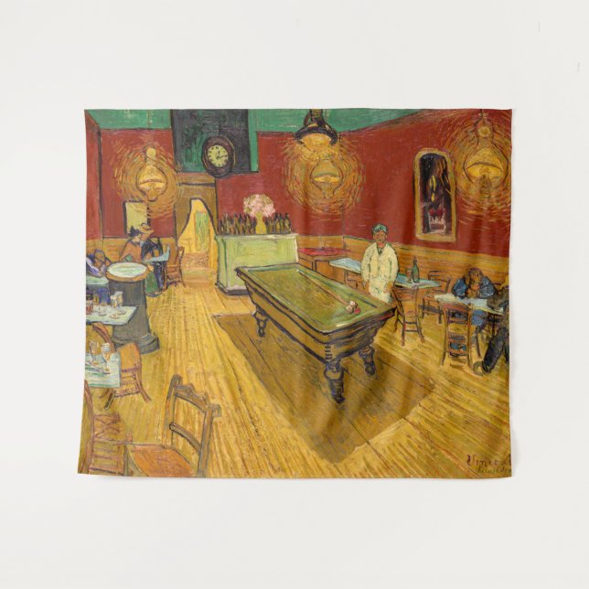 Vincent van Gogh - The Night Cafe Tapestry (Front (Horizontal))