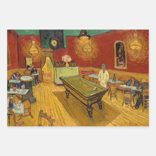 Vincent van Gogh - The Night Cafe Wrapping Paper Sheet (Front)