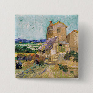 Vincent van Gogh - The Old Mill 15 Cm Square Badge