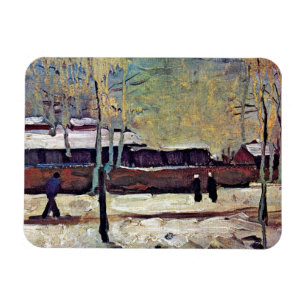 Vincent Van Gogh - The Old Station At Eindhoven Magnet