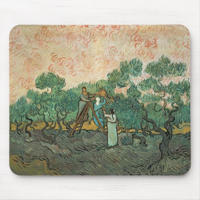 Vincent van Gogh | The Olive Pickers, Saint-Remy Mouse Pad (Front)