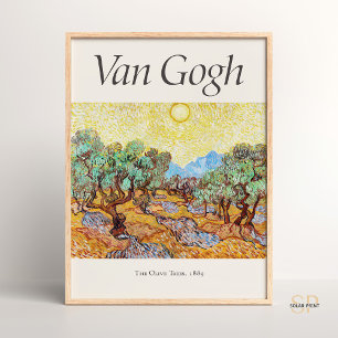Vincent van Gogh The Olive Trees Art Print Vintage