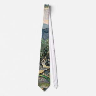 Vincent van Gogh, The Olive Trees.  Famous art Tie