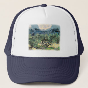 Vincent van Gogh, The Olive Trees. Famous art Trucker Hat