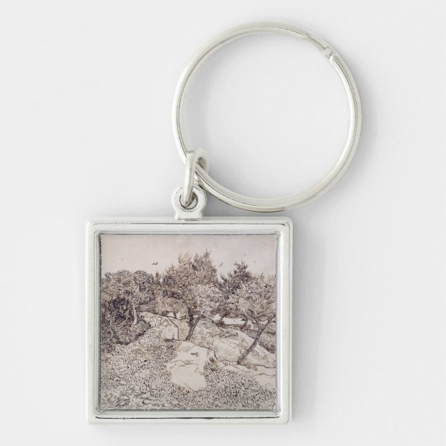Vincent van Gogh | The Olive Trees Key Ring (Front)
