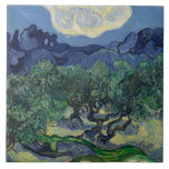 Vincent van Gogh - The Olive Trees Tile<br><div class="desc">The Olive Trees by Vincent van Gogh, 1889. Vincent van Gogh was a Dutch Post-Impressionist painter who is among the most famous and influential figures in the history of Western art. In just over a decade he created approximately 2100 artworks, including around 860 oil paintings, most of them in the...</div>