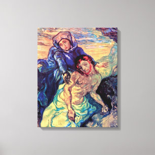 Vincent Van Gogh - The Pieta - Jesus & Virgin Mary Canvas Print