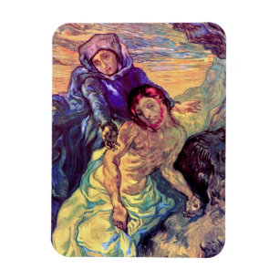 Vincent Van Gogh - The Pieta - Jesus & Virgin Mary Magnet