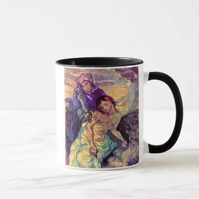 Vincent Van Gogh - The Pieta - Jesus & Virgin Mary Mug (Right)