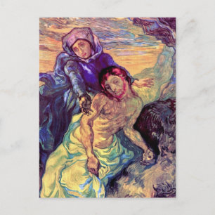 Vincent Van Gogh - The Pieta - Jesus & Virgin Mary Postcard