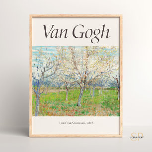 Vincent van Gogh The Pink Orchard Art Print Retro