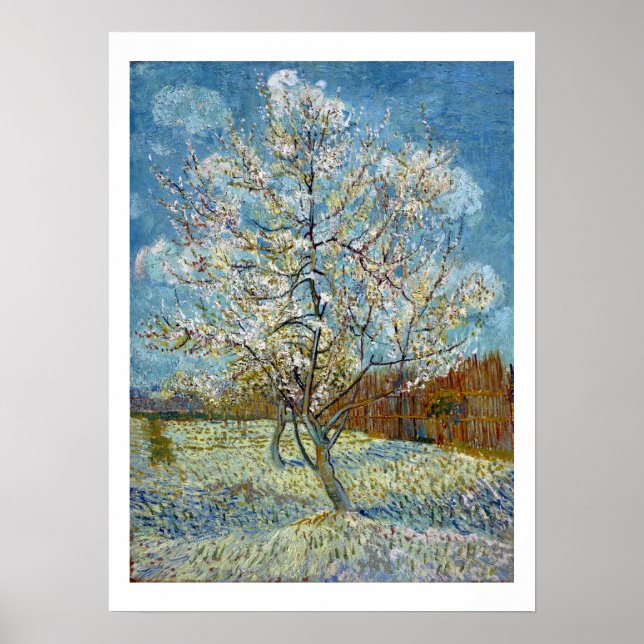 Vincent van Gogh The Pink Peach Tree Poster (Front)
