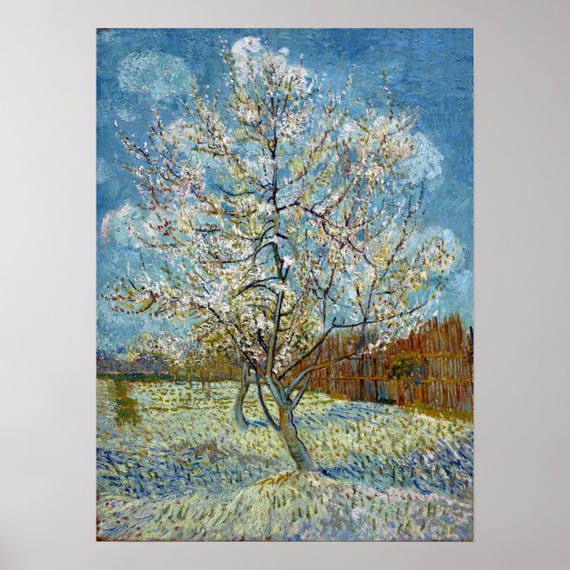 Vincent van Gogh The Pink Peach Tree Poster (Front)