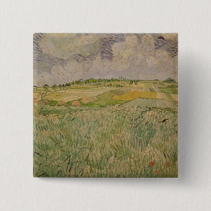 Vincent van Gogh The Plain at Auvers, 1890 15 Cm Square Badge