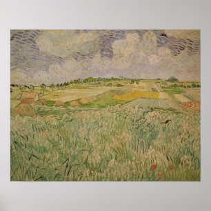 Vincent van Gogh   The Plain at Auvers, 1890 Poster