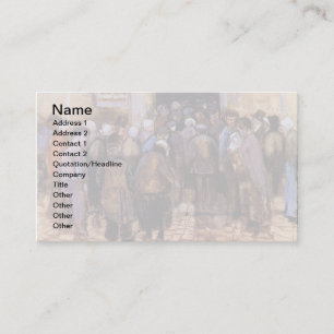 Vincent Van Gogh - The Poor And Money - Fine Art Business Card