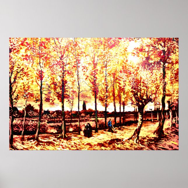 Vincent Van Gogh - The poplars in Nuenen 2 Poster (Front)