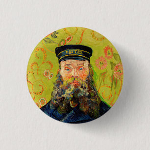 Vincent Van Gogh The Postman Joseph Roulin 3 Cm Round Badge