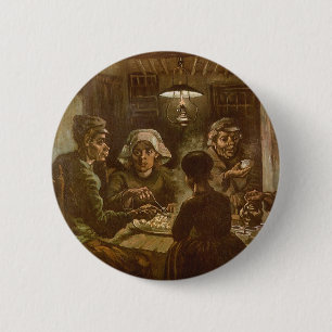Vincent van Gogh - The Potato Eaters 6 Cm Round Badge