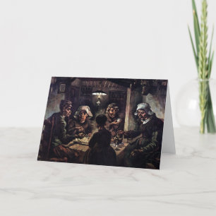 Vincent Van Gogh - The Potato Eaters Fine Art Holiday Card