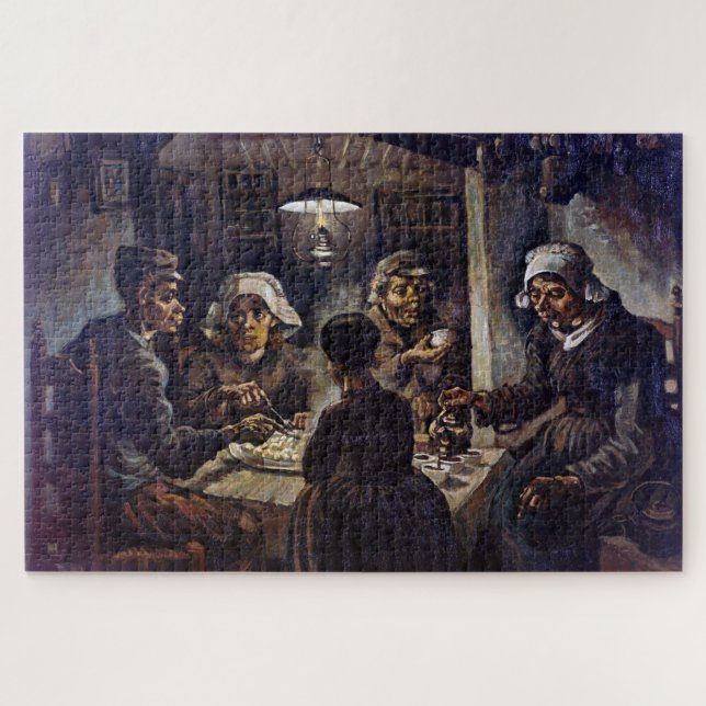 Vincent Van Gogh The Potato Eaters Fine Art Jigsaw Puzzle (Horizontal)
