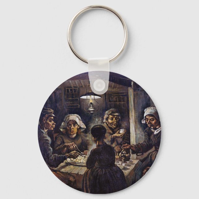 Vincent Van Gogh The Potato Eaters Fine Art Key Ring (Front)