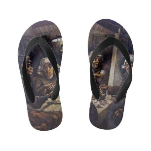 Vincent Van Gogh The Potato Eaters Fine Art Kid's Thongs