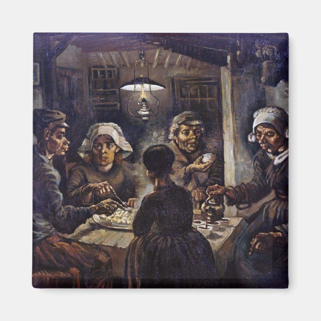 Vincent Van Gogh The Potato Eaters Fine Art Magnet (Front)