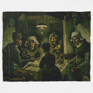 Vincent van Gogh - The Potato Eaters Fleece Blanket