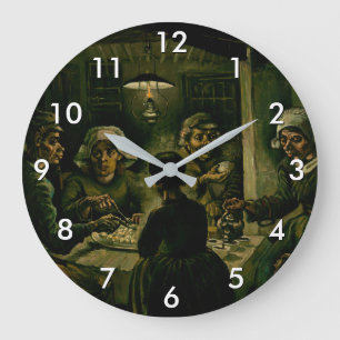 Vincent van Gogh - The Potato Eaters Large Clock
