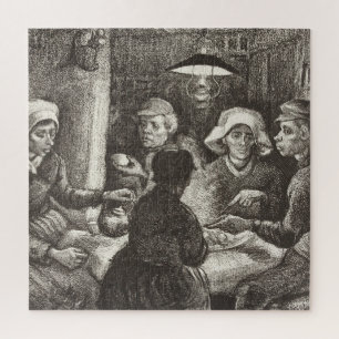 Vincent Van Gogh The Potato Eaters lithograph Jigsaw Puzzle