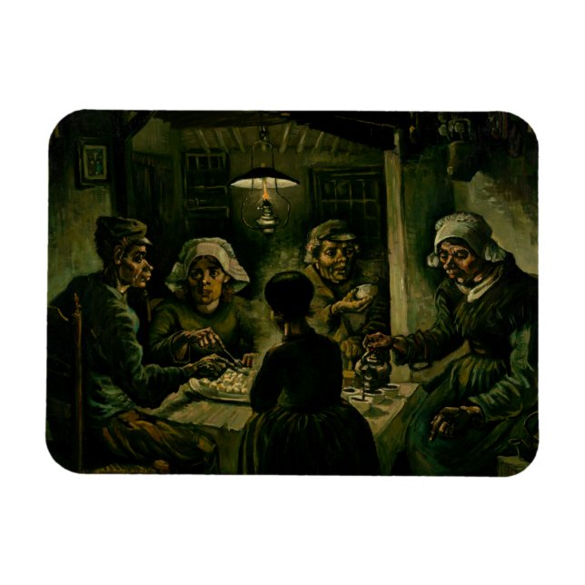 Vincent van Gogh - The Potato Eaters Magnet (Horizontal)
