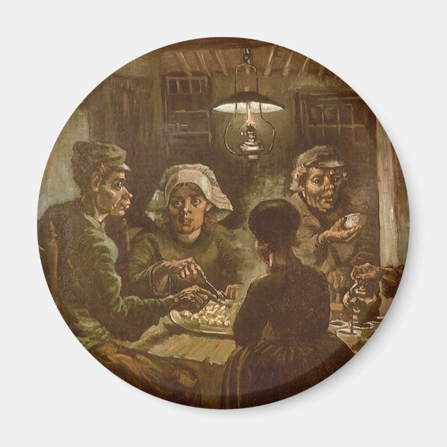 Vincent van Gogh - The Potato Eaters Magnet (Front)
