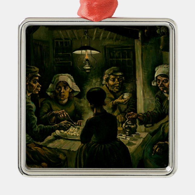 Vincent van Gogh - The Potato Eaters Metal Ornament (Front)