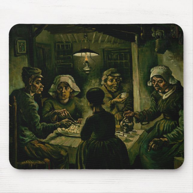 Vincent van Gogh - The Potato Eaters Mouse Pad (Front)