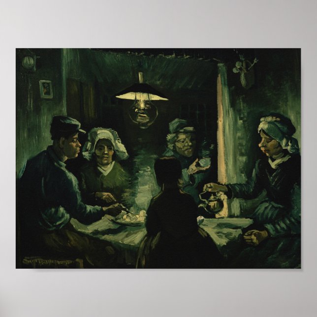 Vincent van Gogh - The Potato Eaters Poster (Front)