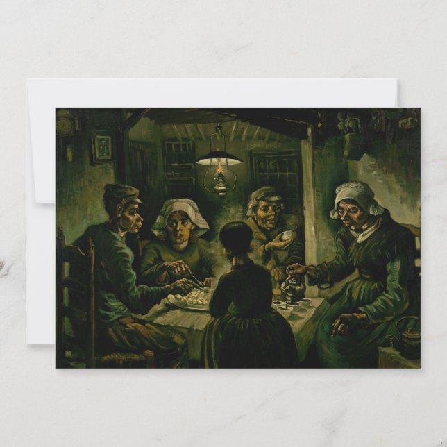 Vincent van Gogh - The Potato Eaters Thank You Card (Front)