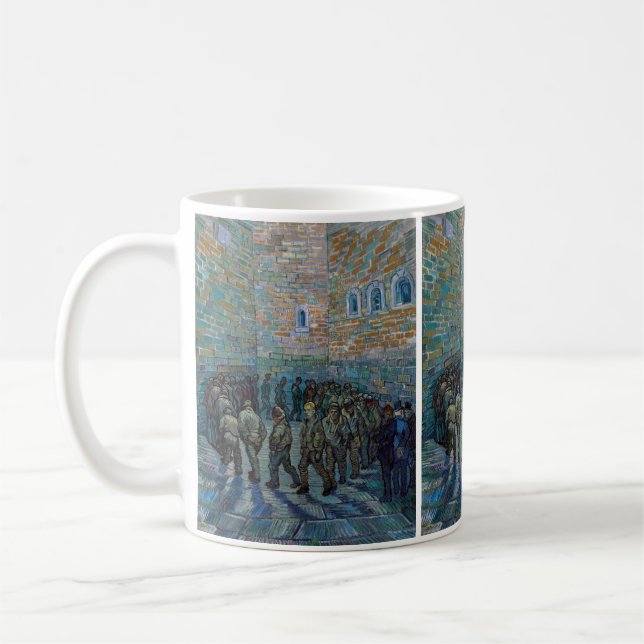 Vincent van Gogh - The Prison Courtyard Coffee Mug (Left)